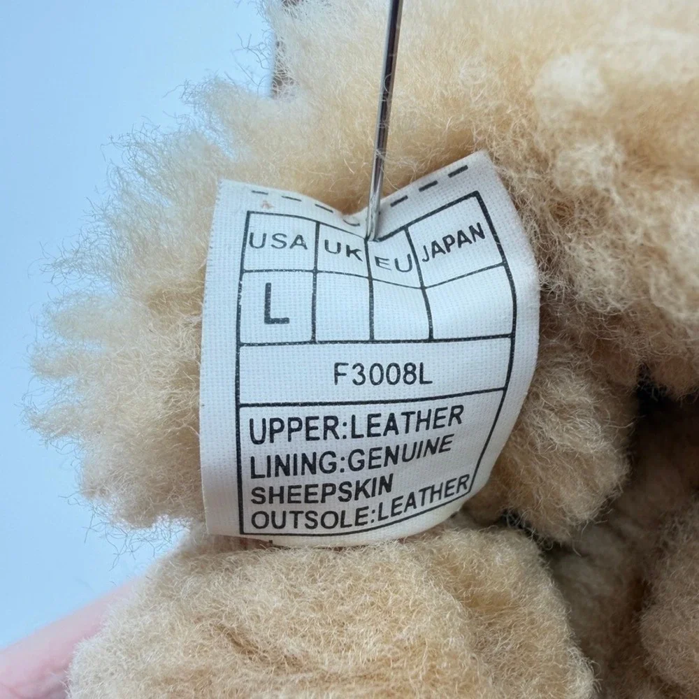 UGG Australia Erin 5202 Baby Booties Leopard Sheepskin Size L